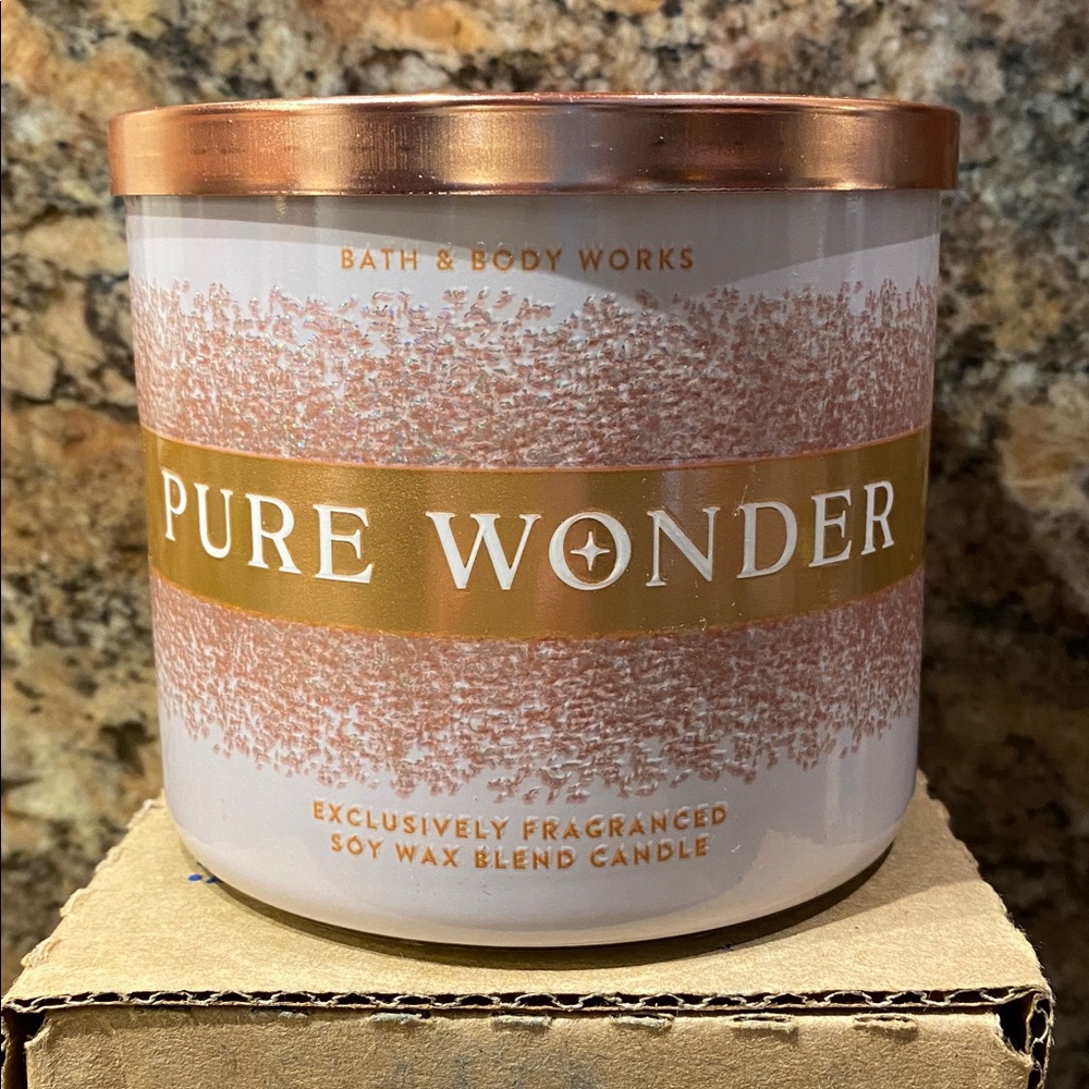 2/$34 “PURE WONDER” by B&BW, 3-Wick Candle, 14.5 oz / 411 g, NWT